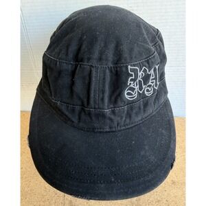 VTG 90's Generation Riot Act Conductor Style Hat Black Distressed Adjustable